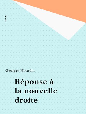 cover image of Réponse à la nouvelle droite